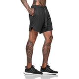 Men 2 in 1 Running Shorts