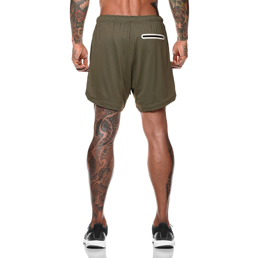 Men 2 in 1 Running Shorts