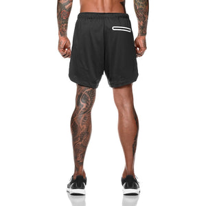 Men 2 in 1 Running Shorts